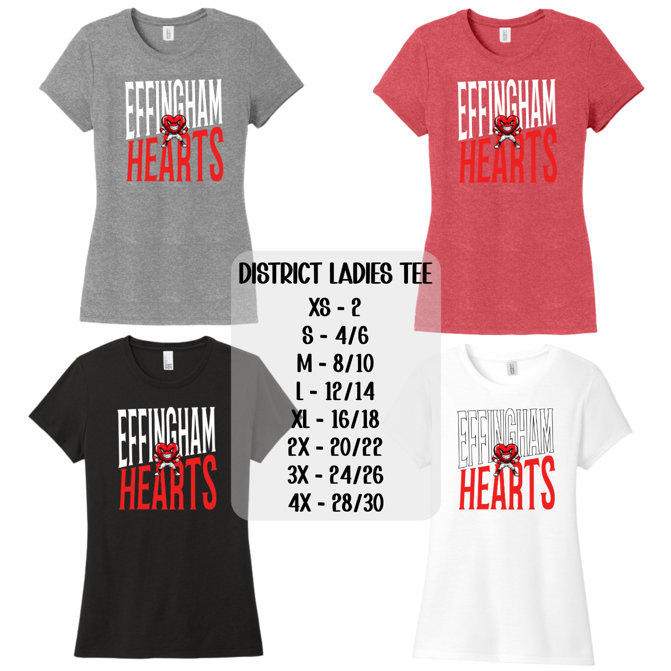 Hearts Slanted Typeface