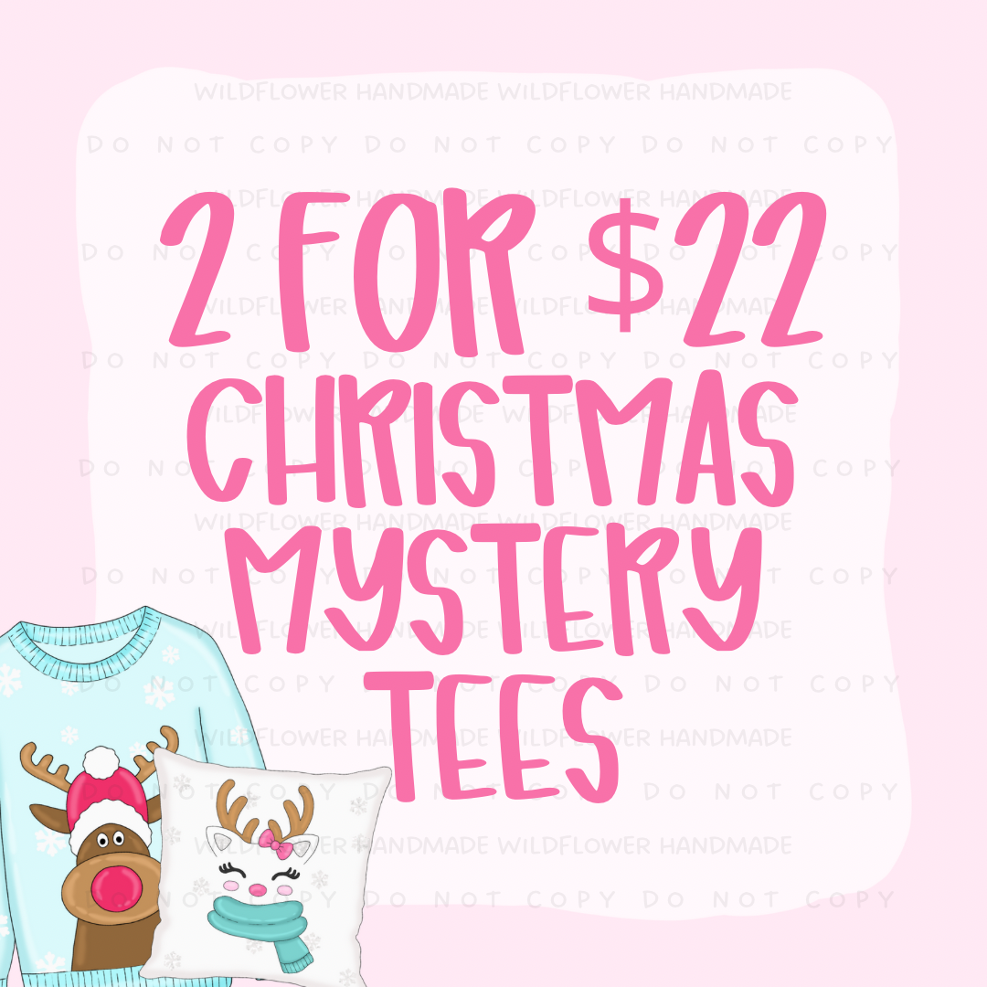 2 for $22 Christmas Mystery Tees