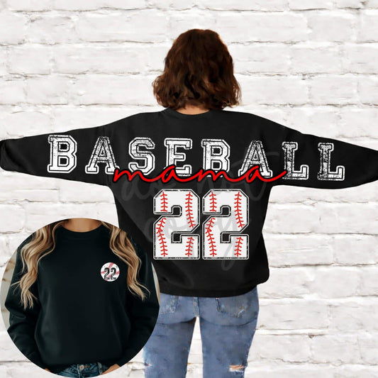 Baseball Mama | Completely Customized! | Tee or Crewneck