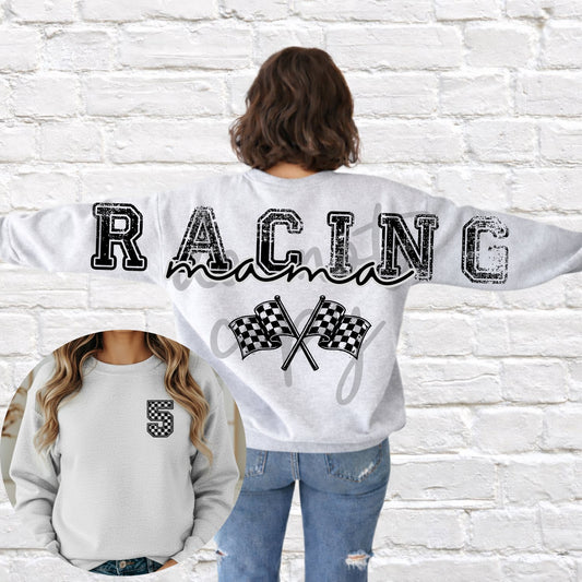 Racing Mama | Completely Customized! | Tee or Crewneck