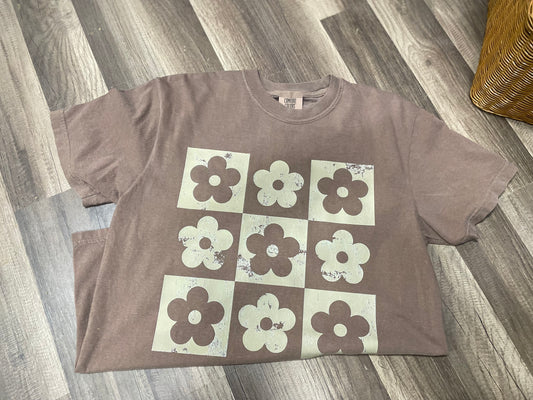 Tan Daisy Tee - RTS