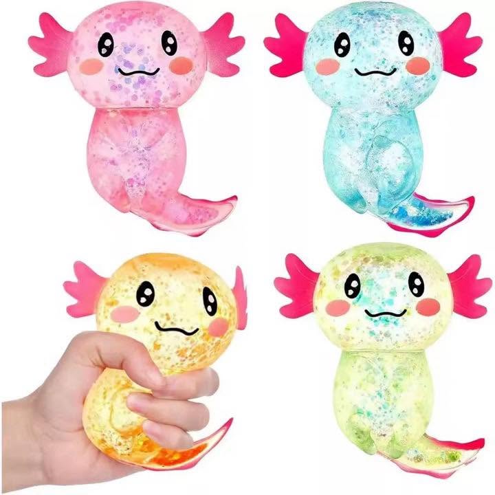 Glitter Axolotl Squishy