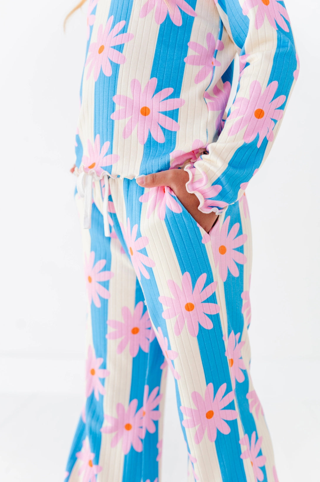 Daisy Stripe | Ribbed Set