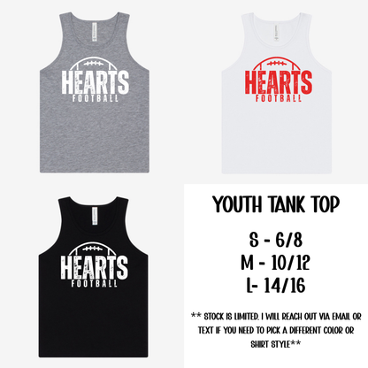 Hearts Football distressed