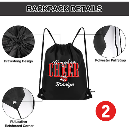 Personalized Effingham Hearts Cheer Bag