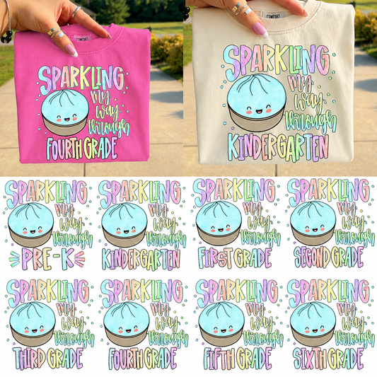 KIDS Glitter Dumpling School Tee