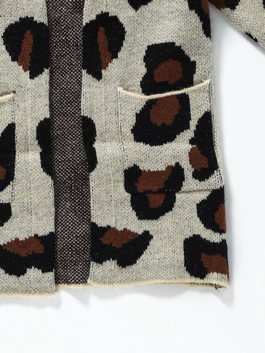 Girls Leopard Cardigan