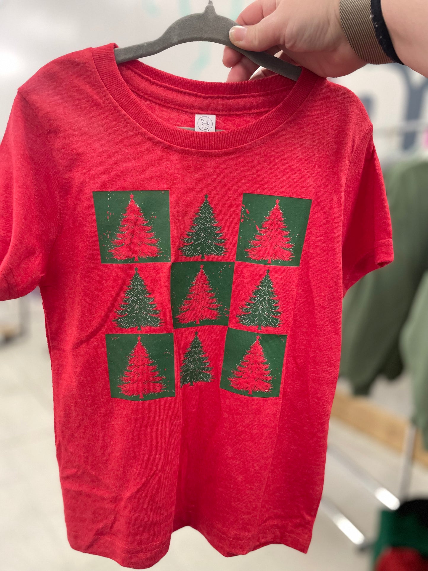 Kids - Checkered Trees Tee - RTS