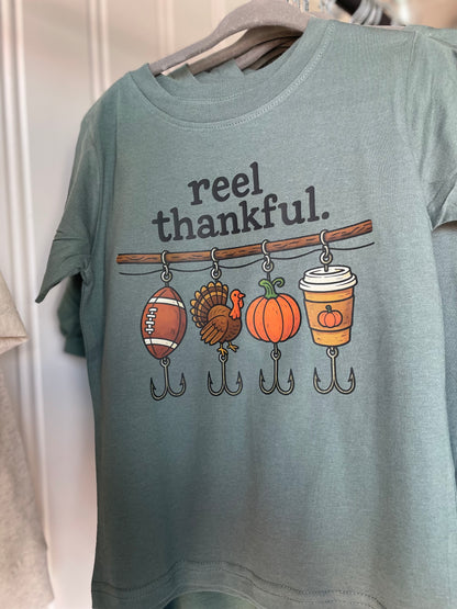 Kids Reel Thankful Tee