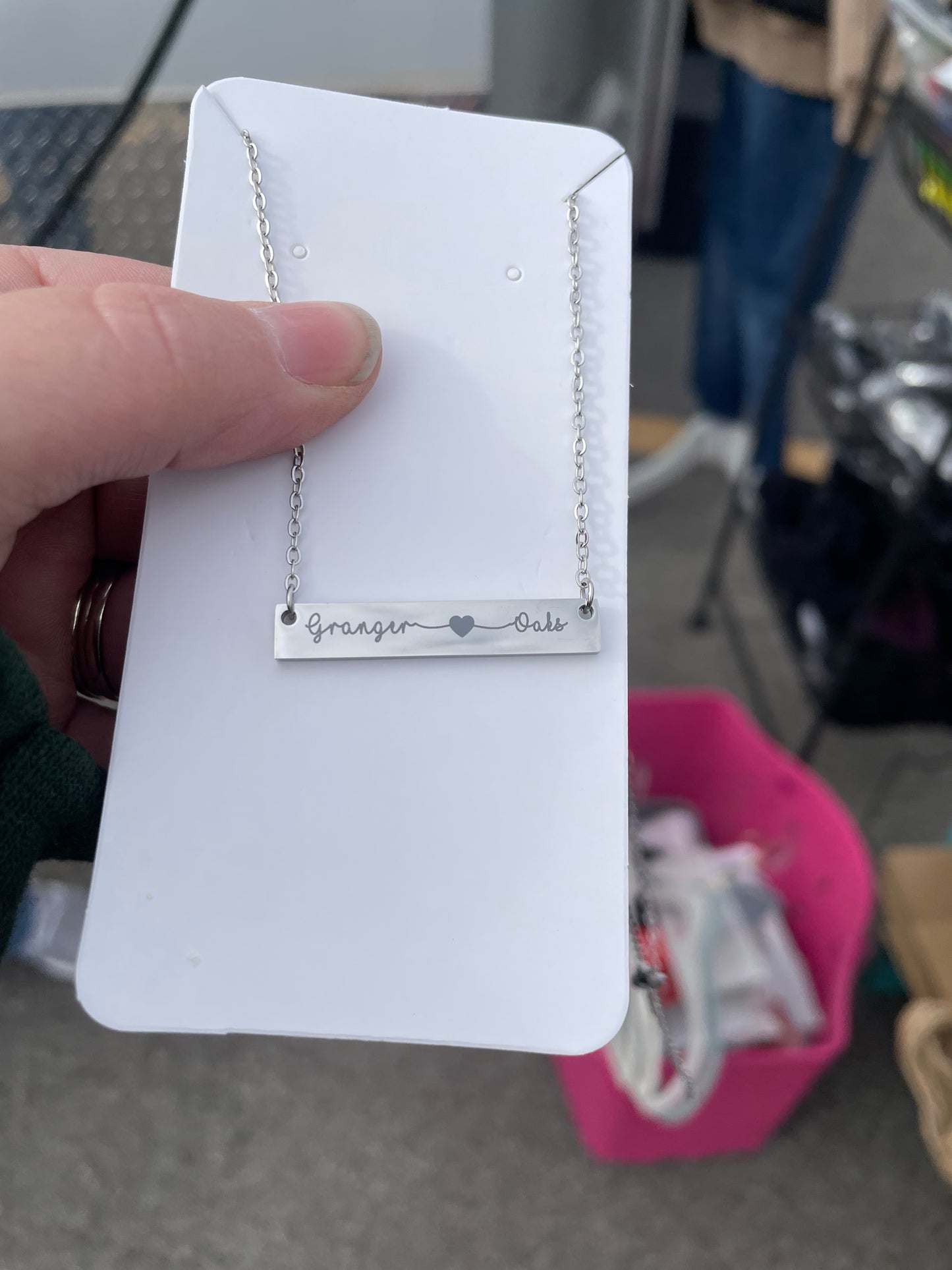 Custom Engraved Bar Necklace