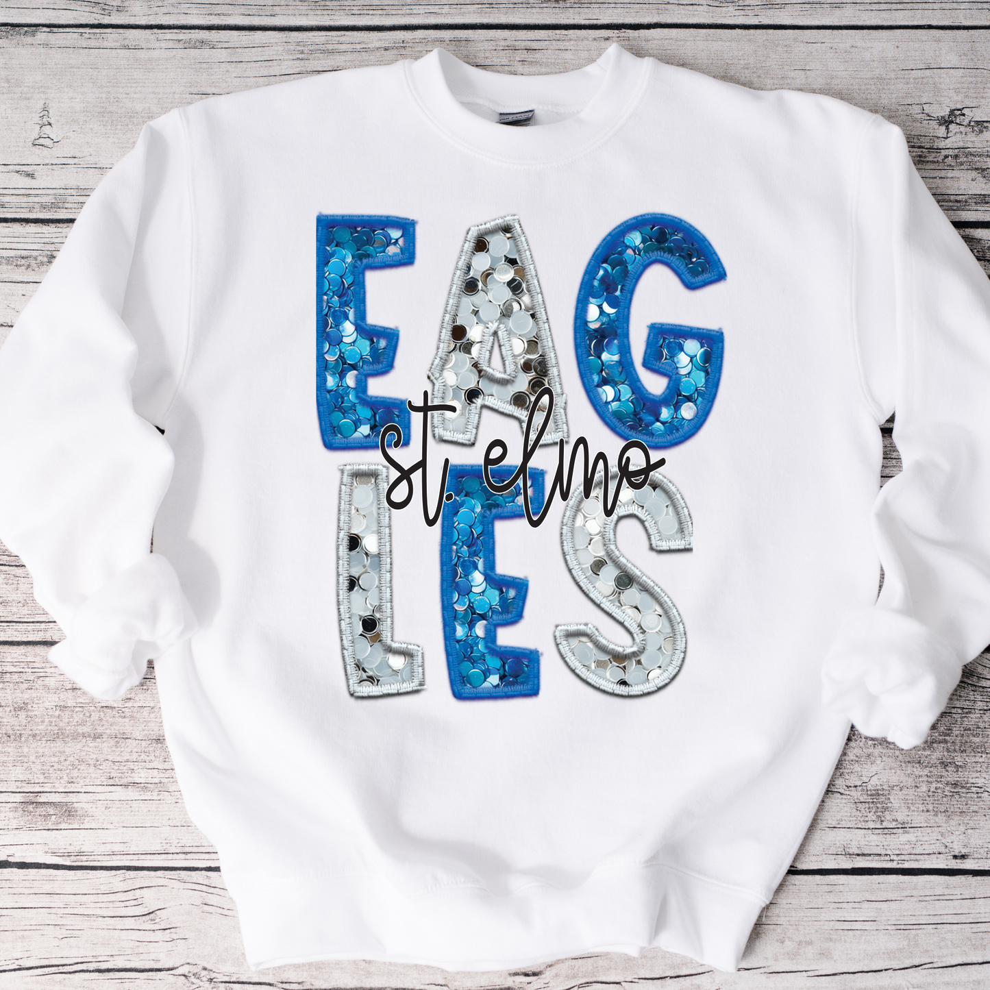 FAUX Sequins St Elmo Eagles