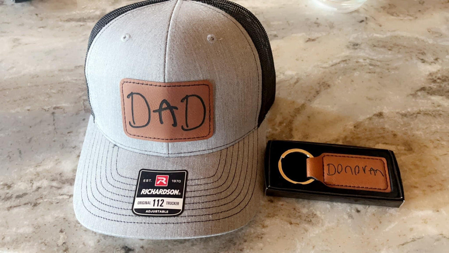 Custom handwriting patch hat