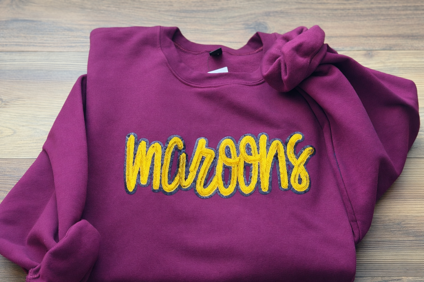 3X - Maroons Sequin Patch Crewneck