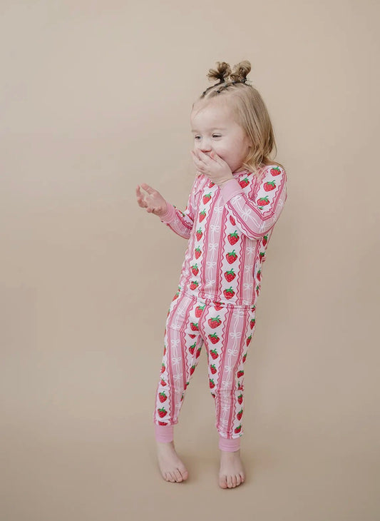 Strawberry Bamboo Two Piece Set