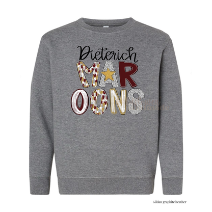 Poppy Maroons - Stacked