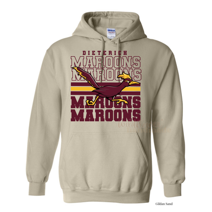 Gold & Maroon Dieterich Maroons