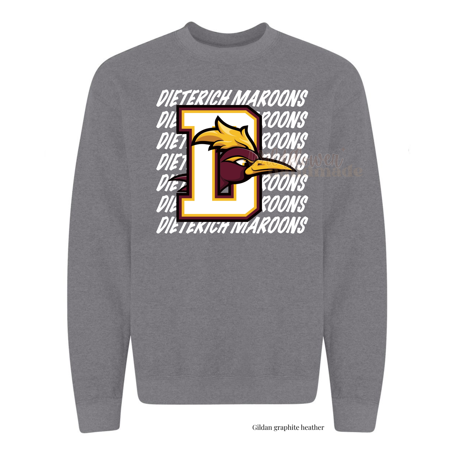 Dieterich Maroons - white logo