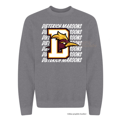 Dieterich Maroons - white logo