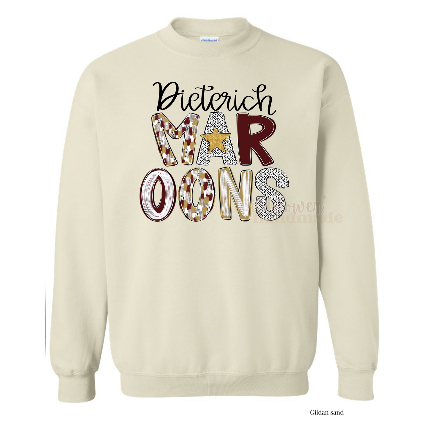 Poppy Maroons - Stacked