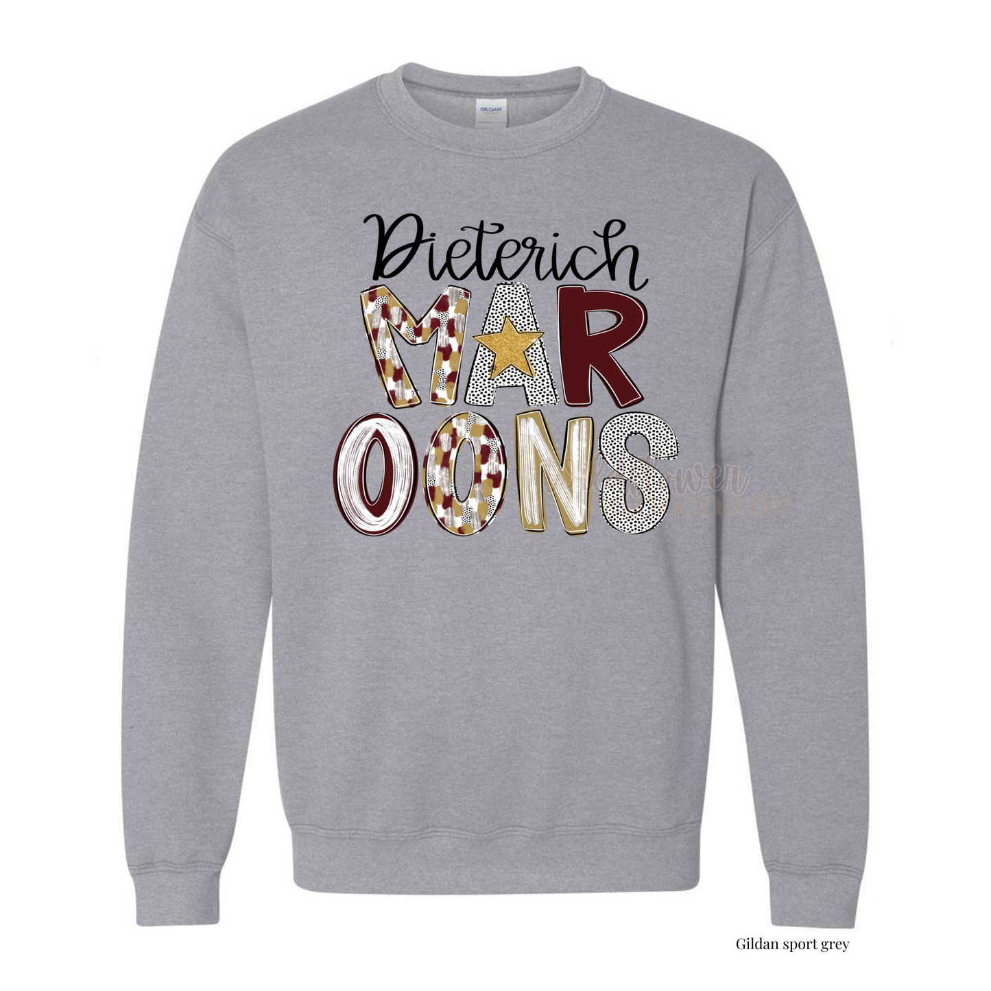 Poppy Maroons - Stacked