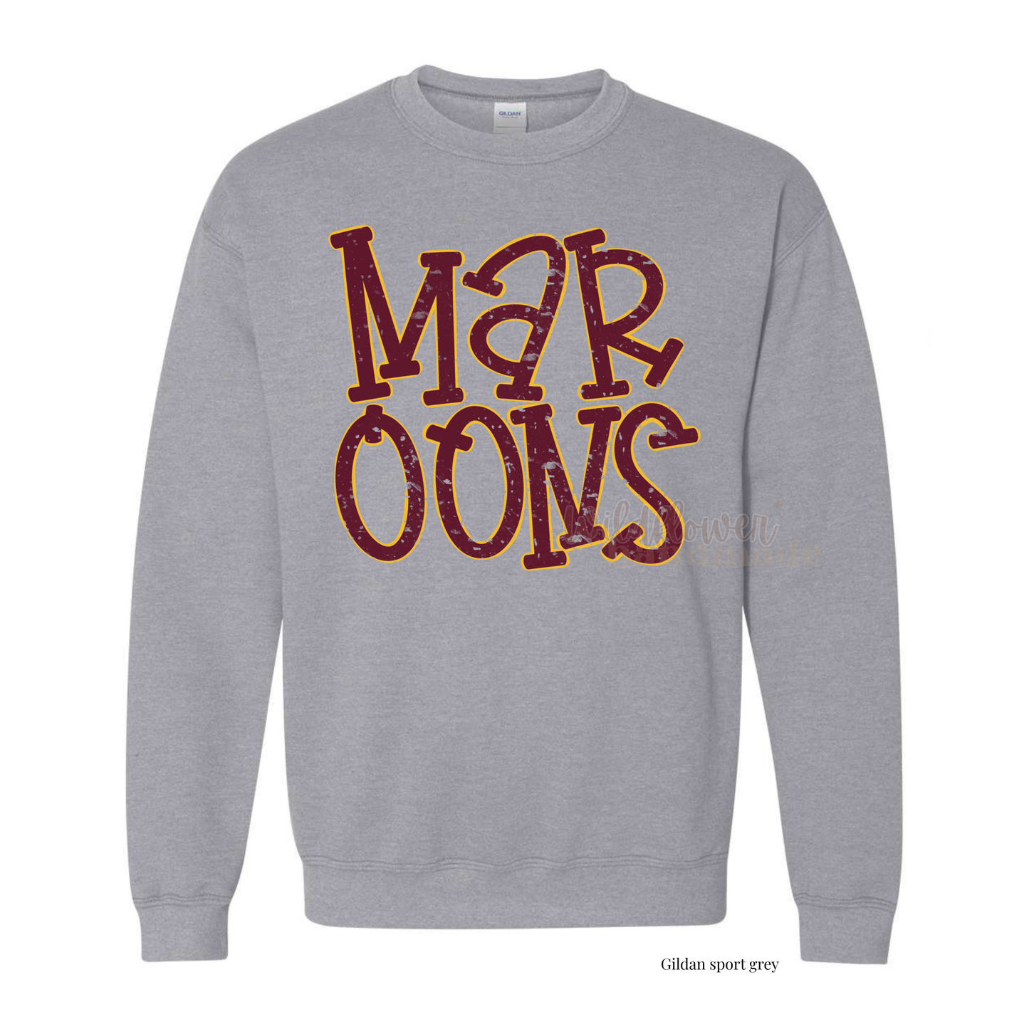 Maroons Gold Outline