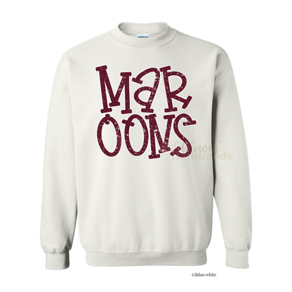 Maroons White Outline