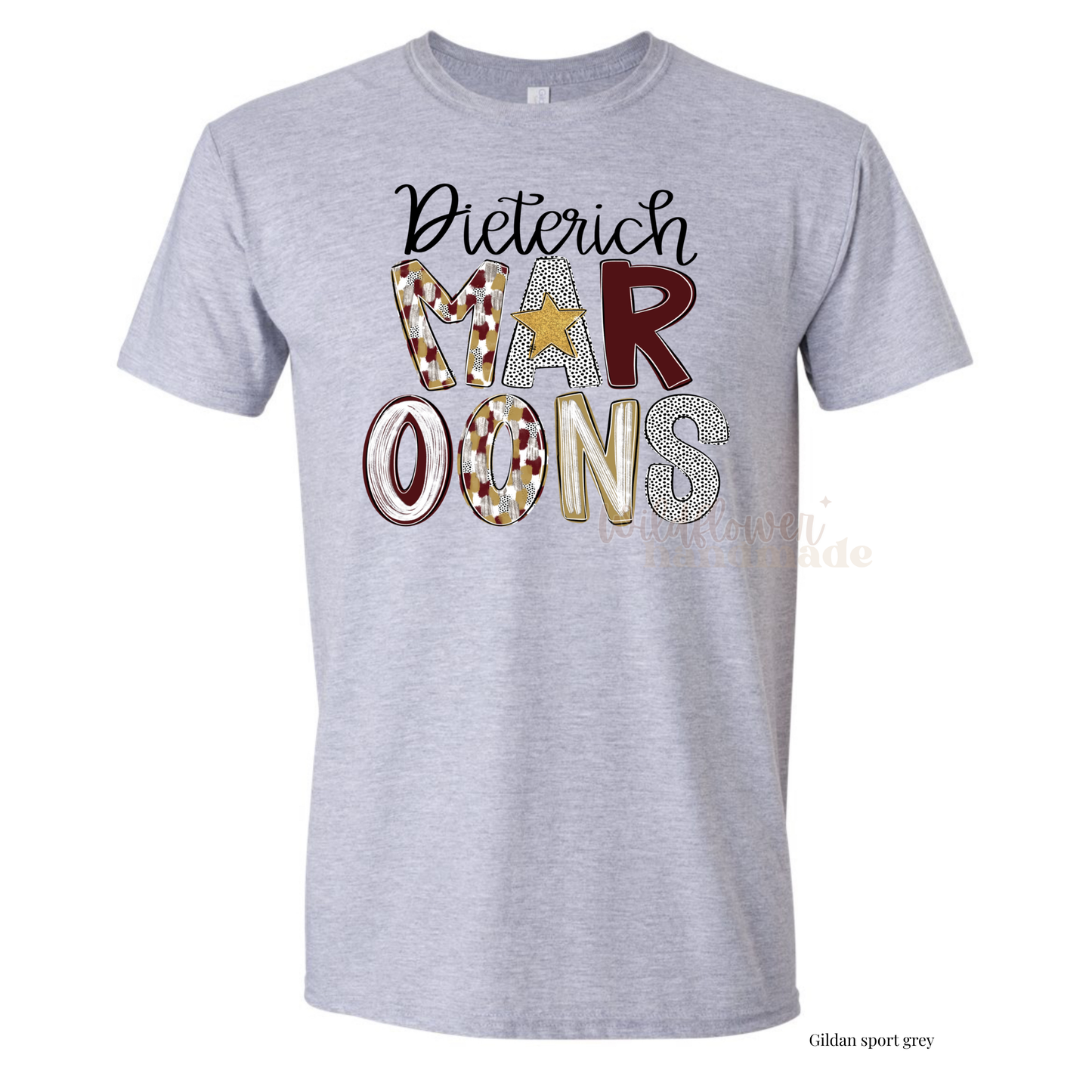 Poppy Maroons - Stacked