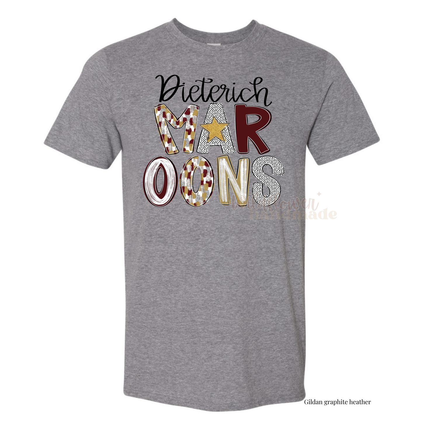 Poppy Maroons - Stacked