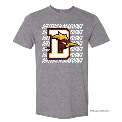 Dieterich Maroons - white logo