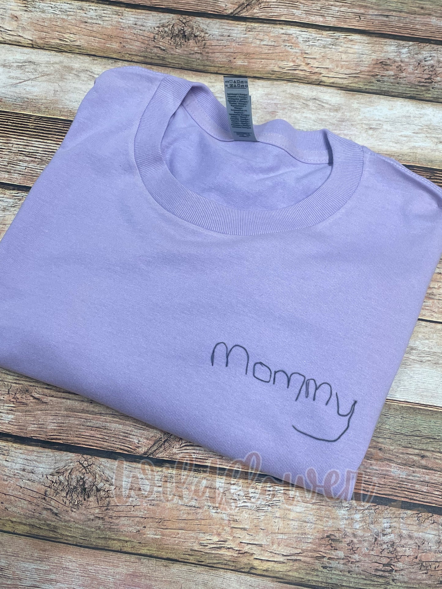 Custom name handwriting tshirt