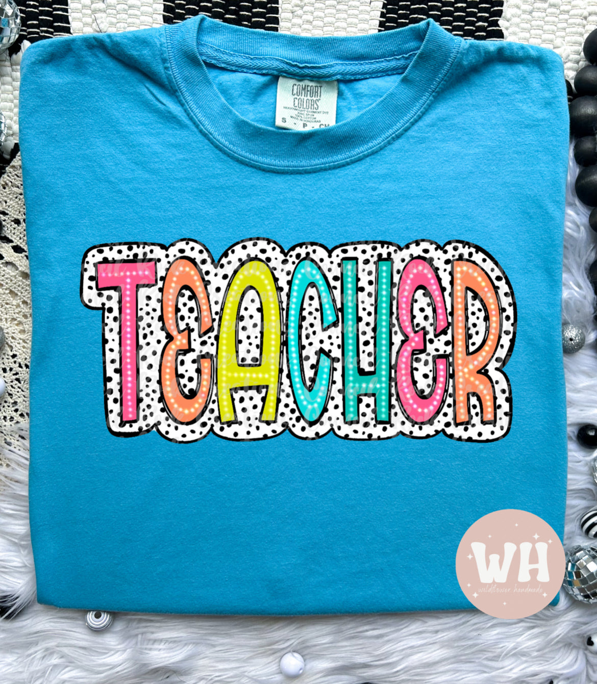 Spotted teacher tee