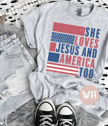 She loves Jesus and America too