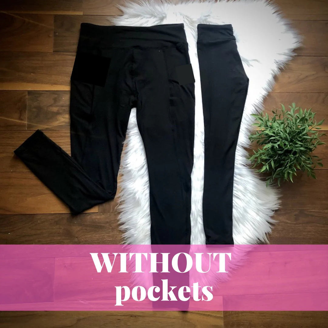 Kids Black Leggings WITHOUT Pockets