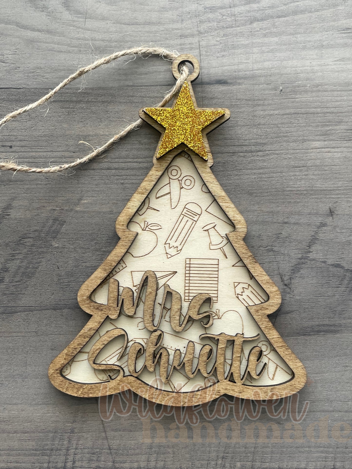 Custom Teacher Ornament