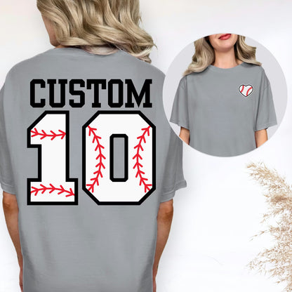 Personalized Baseball Numbers | Completely Customized! | Tee or Crewneck
