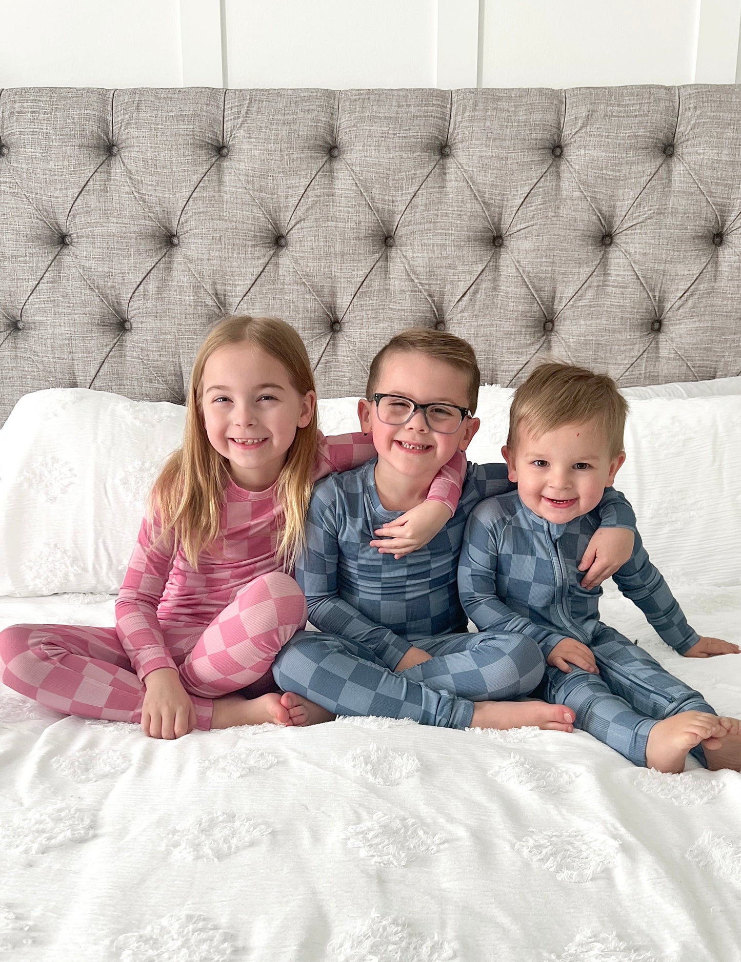 BLUE CHECK | TWO PIECE SET