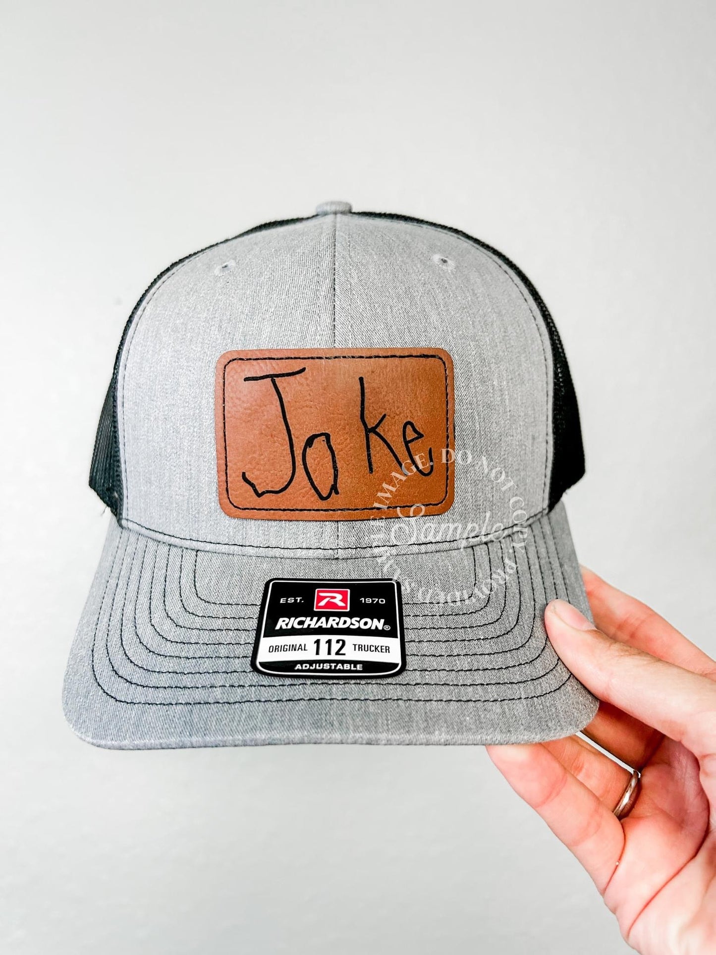 Custom handwriting patch hat
