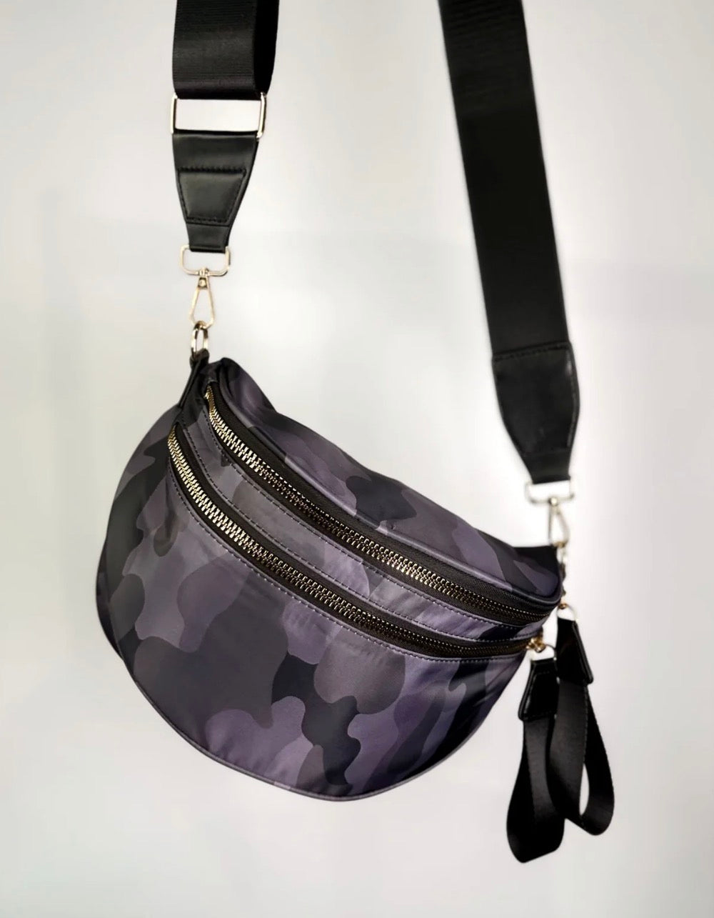 Black Camo Crossbody Bag