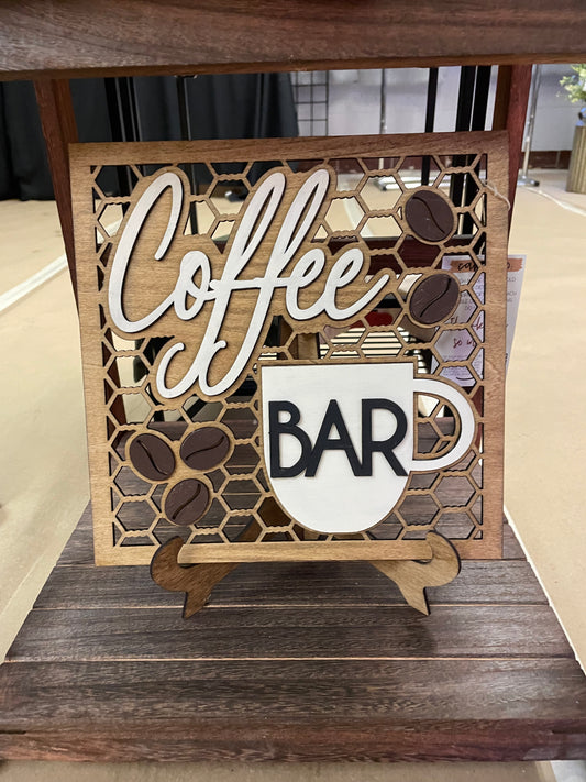 Coffee bar sign