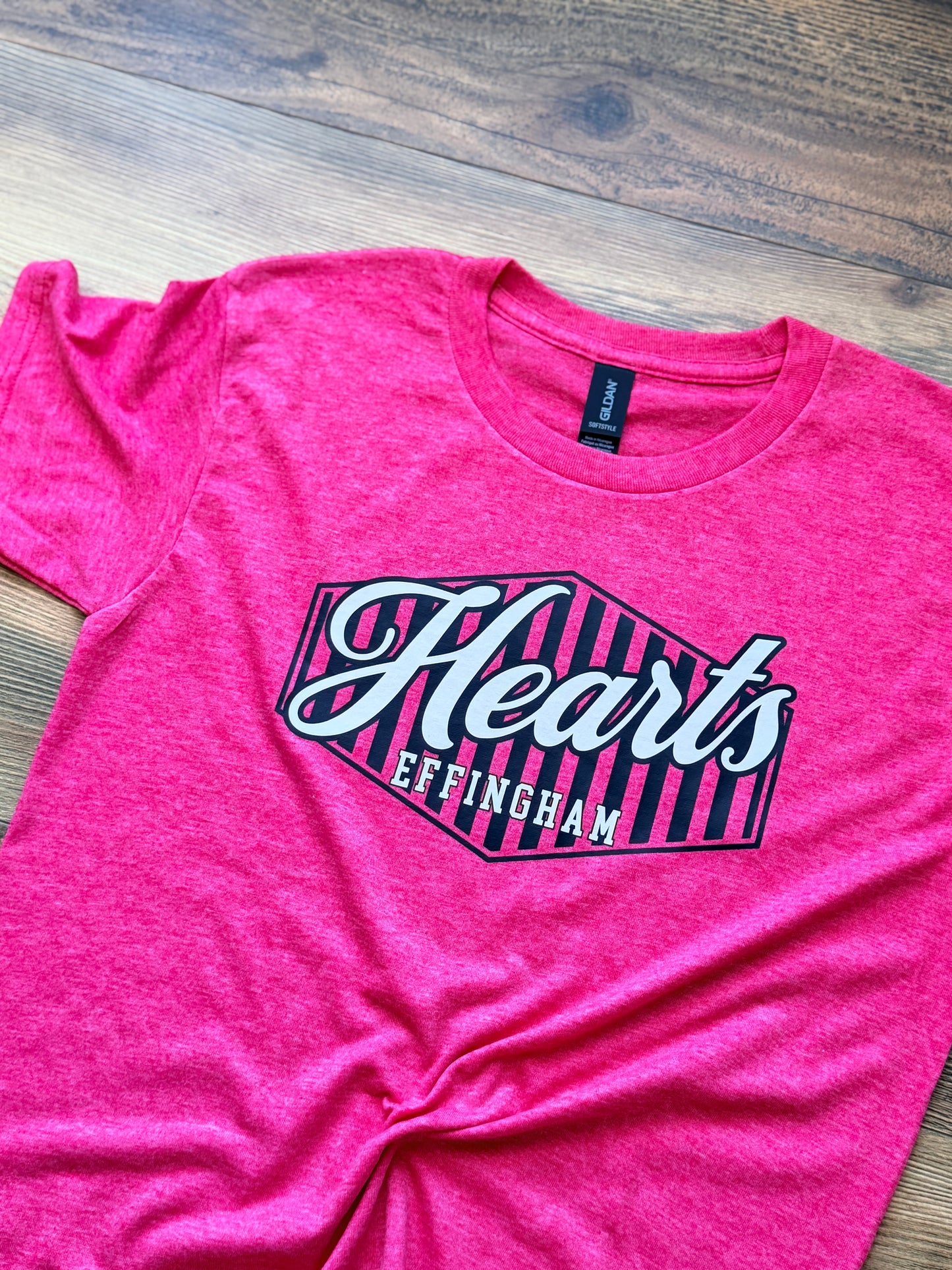 Hearts Striped Hexagon