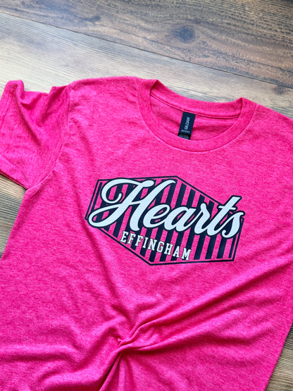 Hearts Striped Hexagon