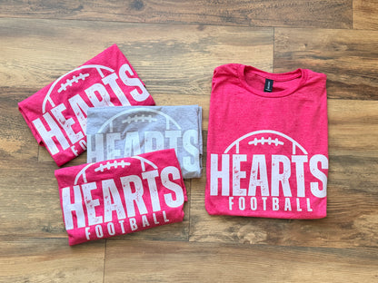 Hearts Football distressed