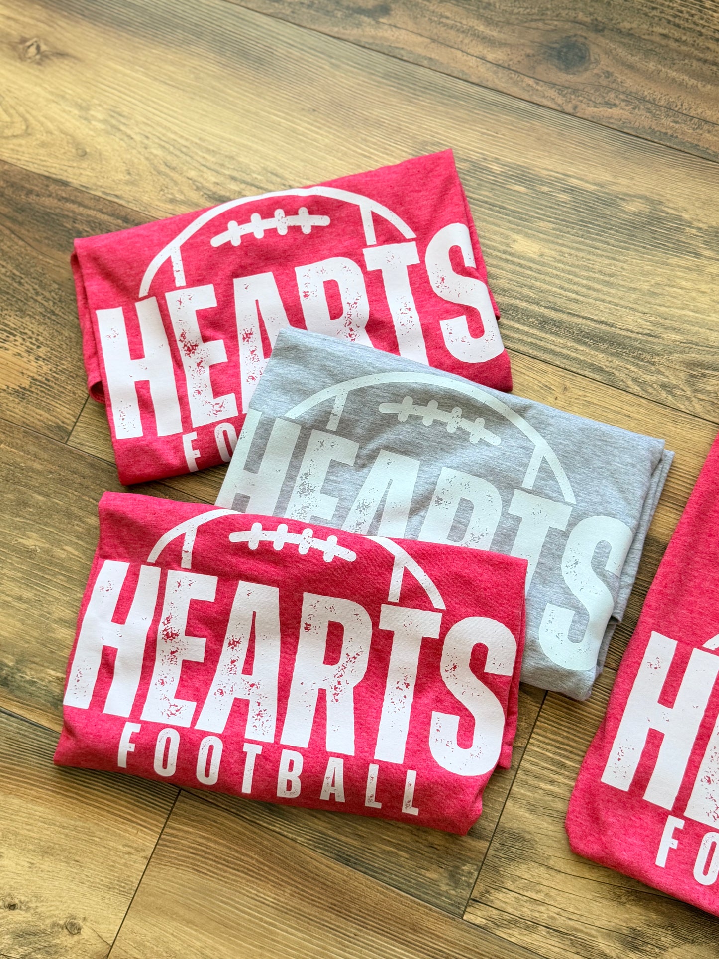 Hearts Football distressed