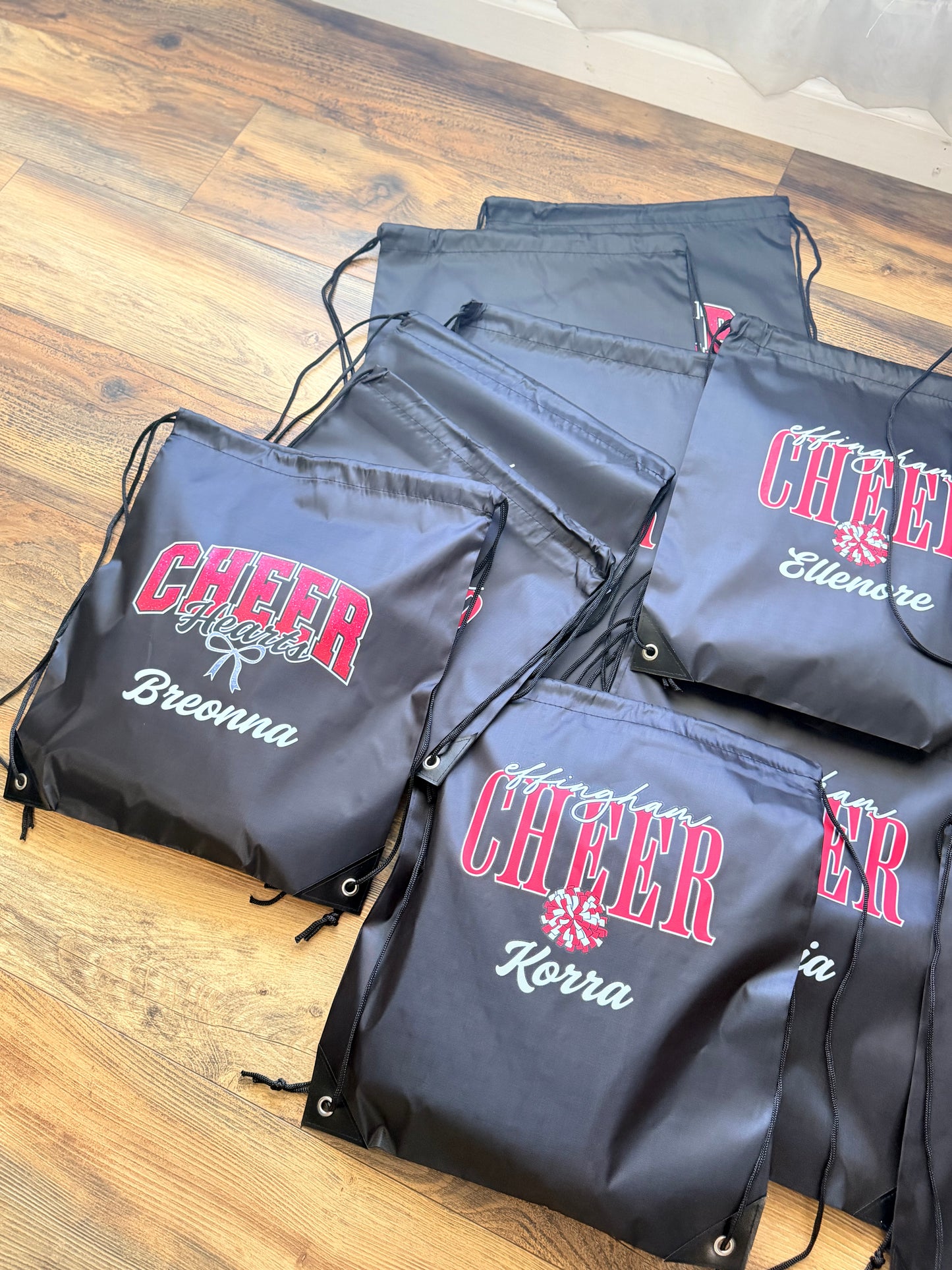 Personalized Effingham Hearts Cheer Bag