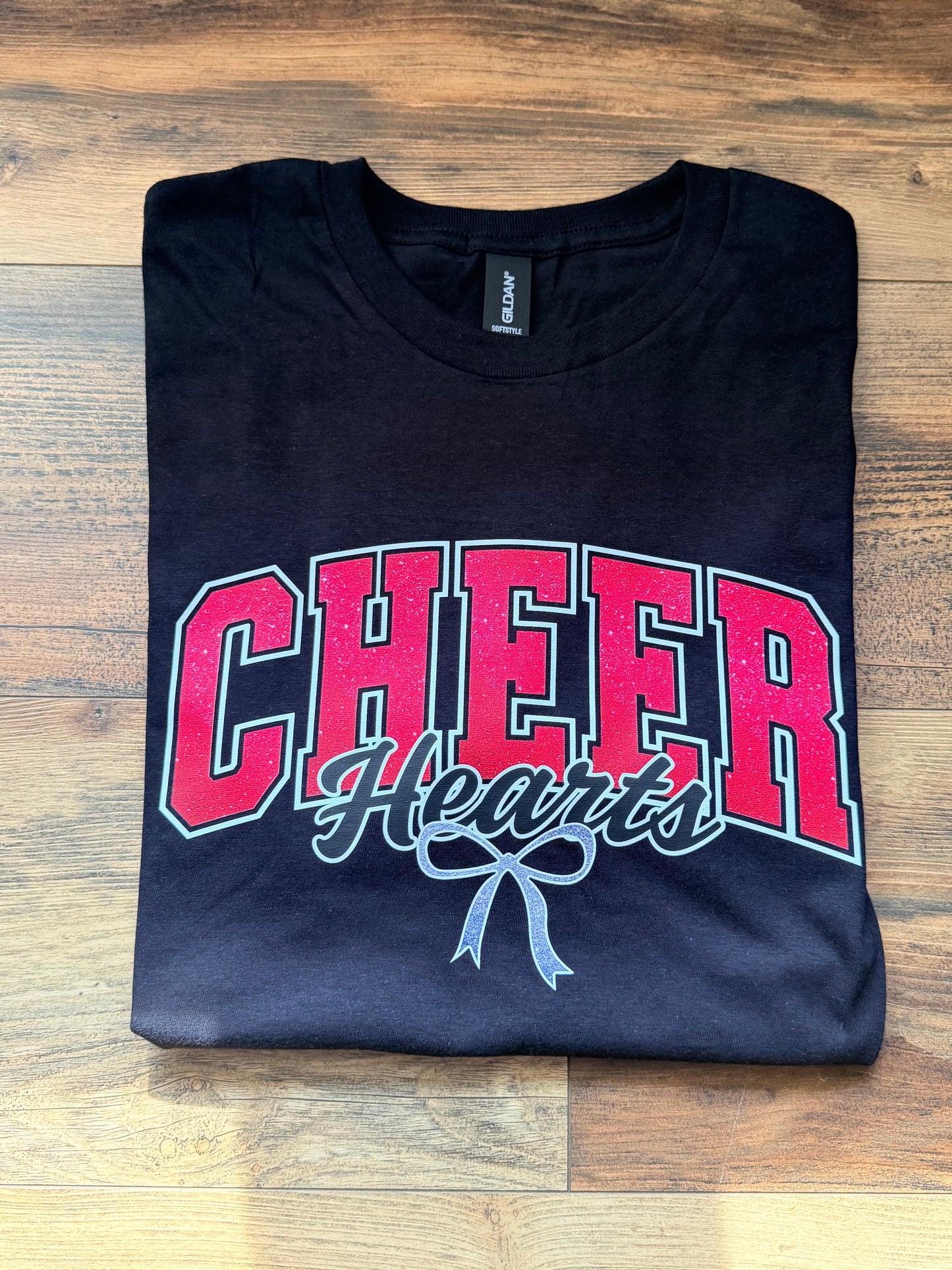 Hearts Cheer with Bow