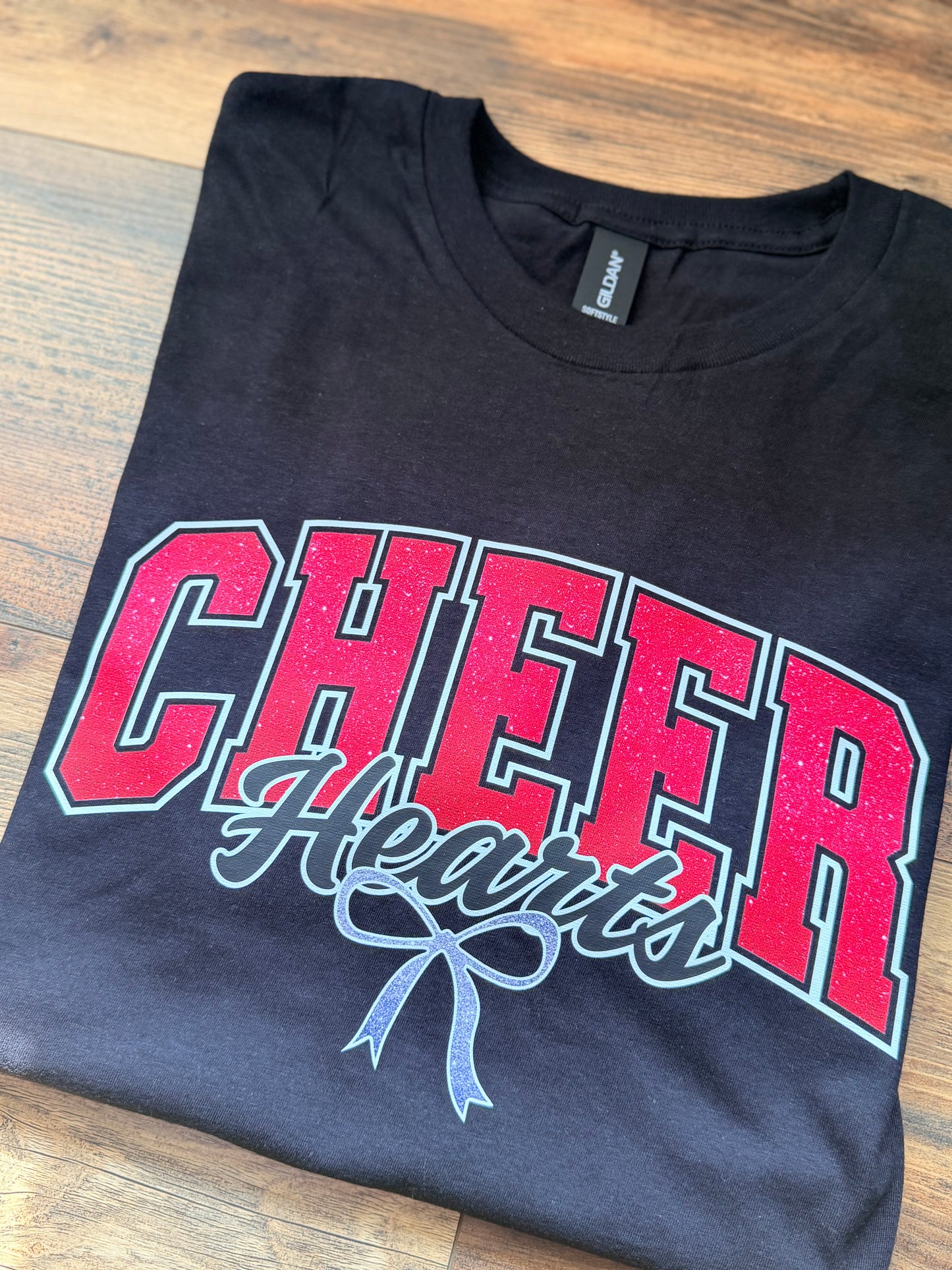 Hearts Cheer with Bow