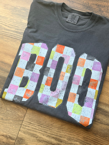 Checkered Boo Tee