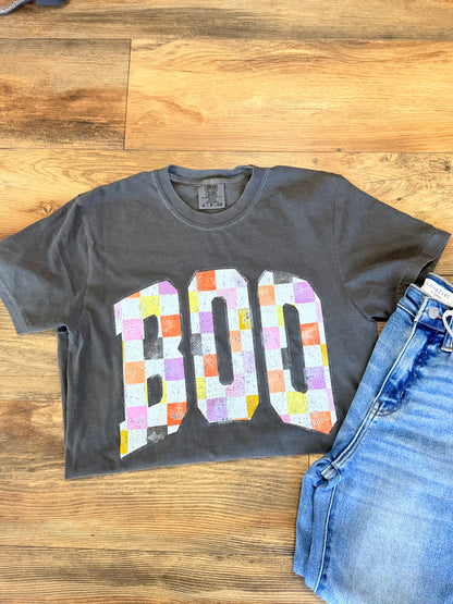 Checkered Boo Tee