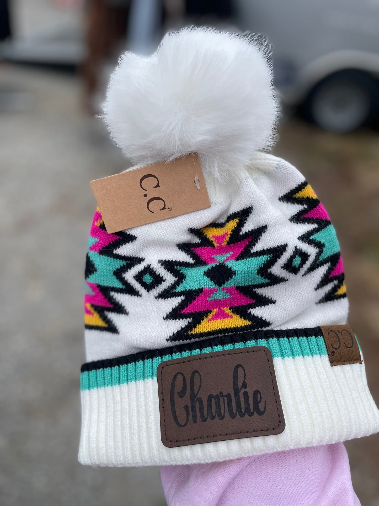 Adult CC Beanie w/custom patch