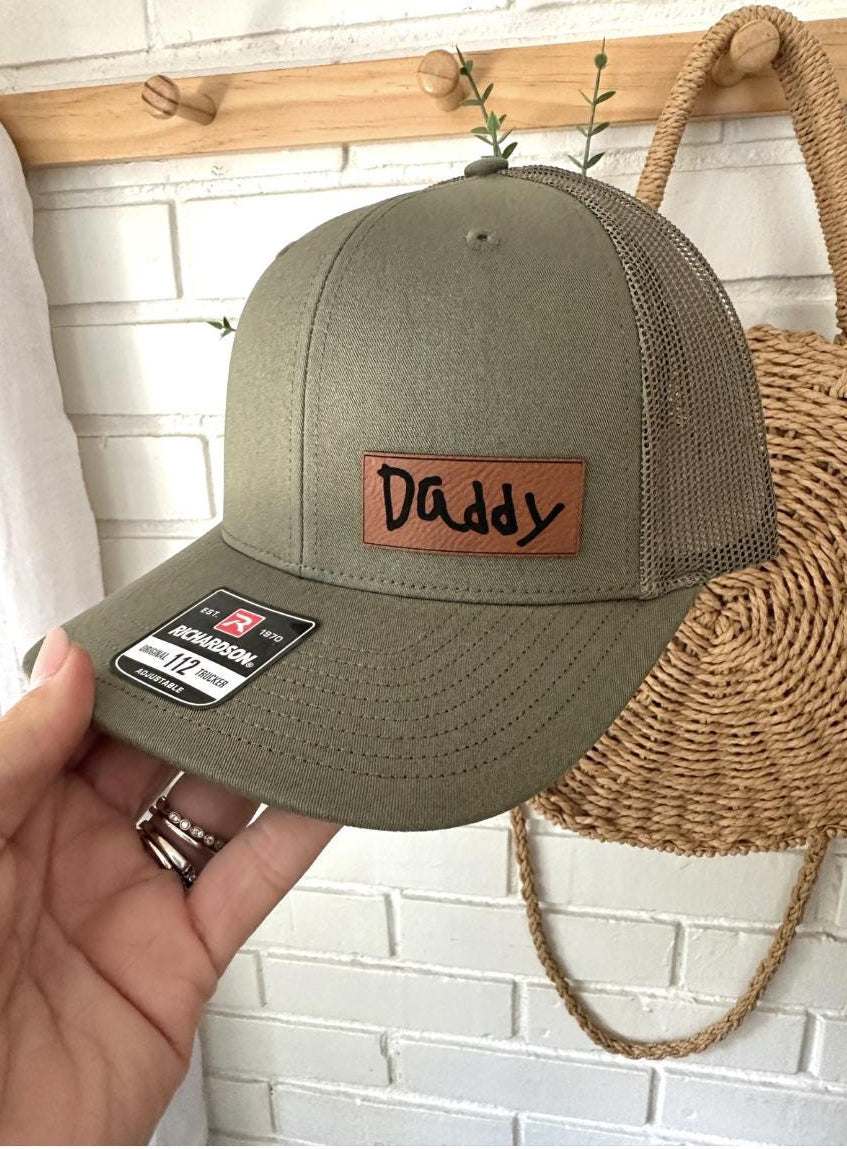 Custom handwriting mini patch hat